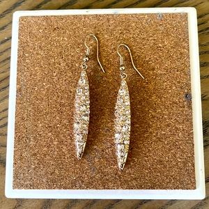 Goldstone crystal earrings